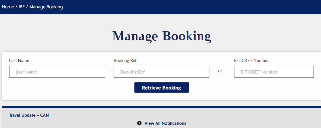 Kuwait Airways Manage Booking window 