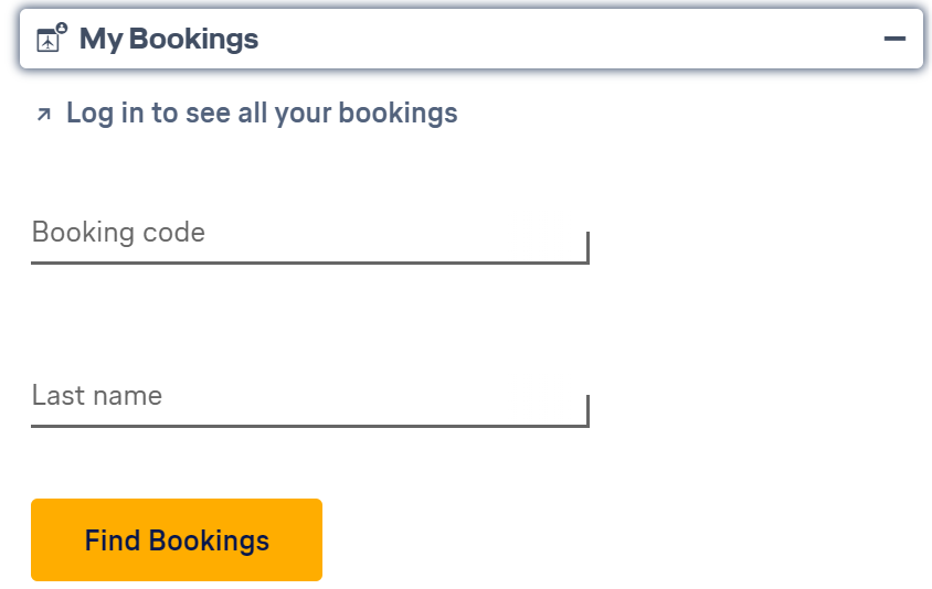 Lufthansa Airline My Bookings window