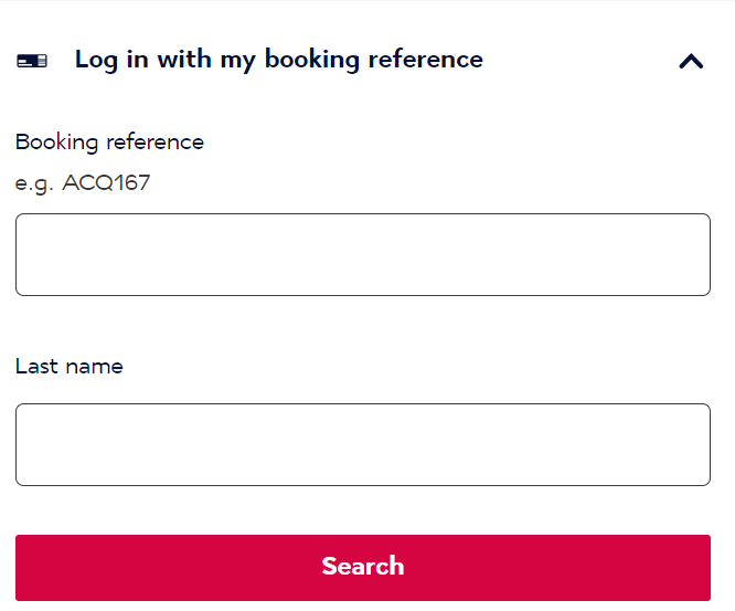 Air France manage booking tab