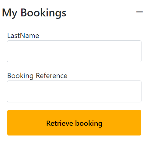 Ethiopian Airlines my bookings tab
