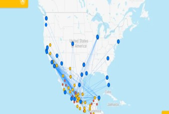 Volaris Destination Map