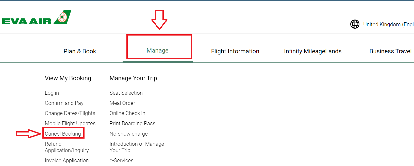 eva air cancellation confirmation