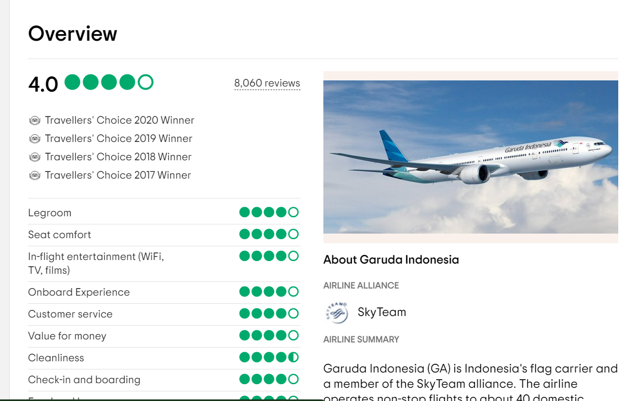 Garuda Indonesia review