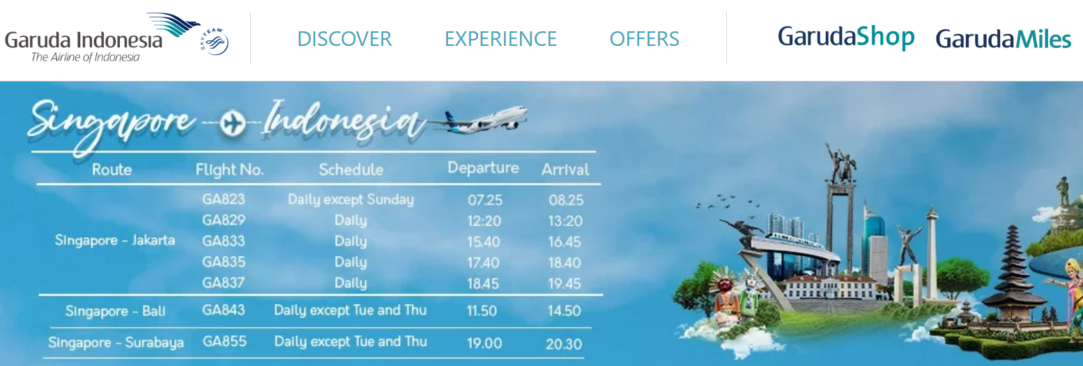 Garuda Indonesia official website