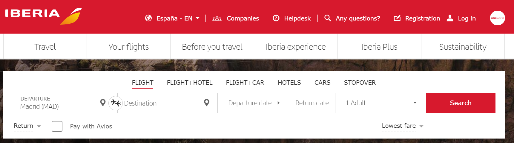 iberia airline official website
