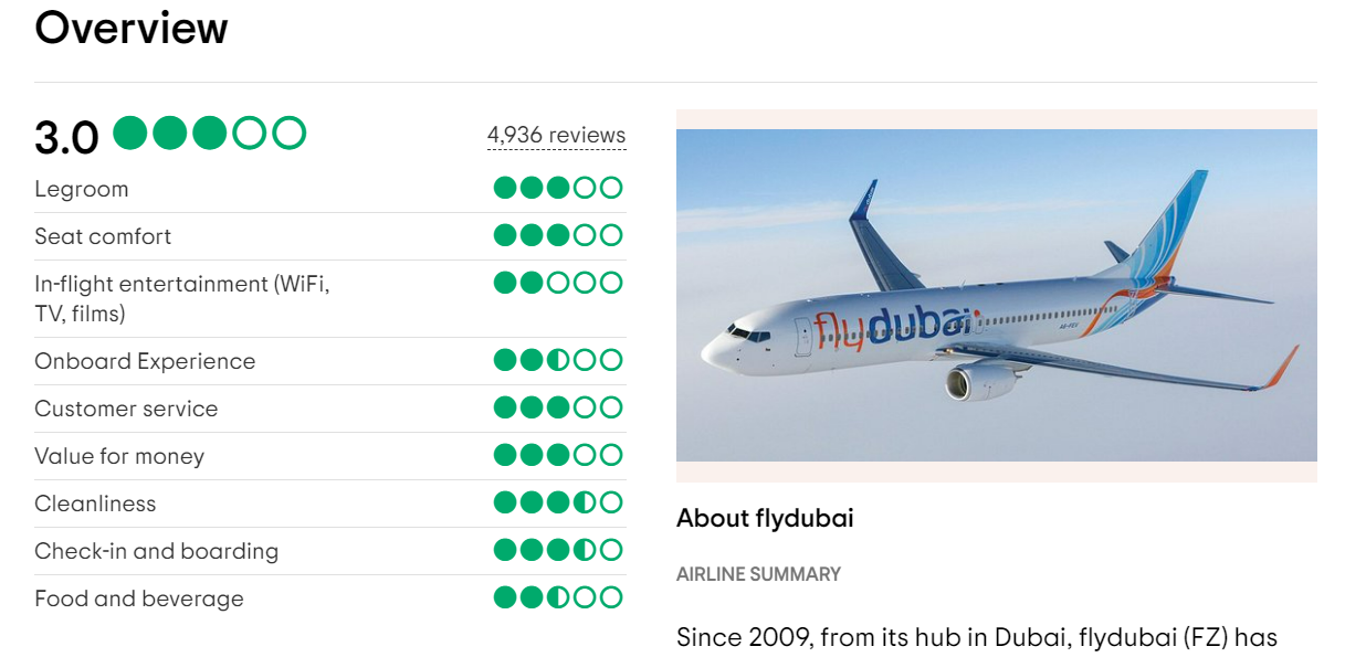 Flydubai review