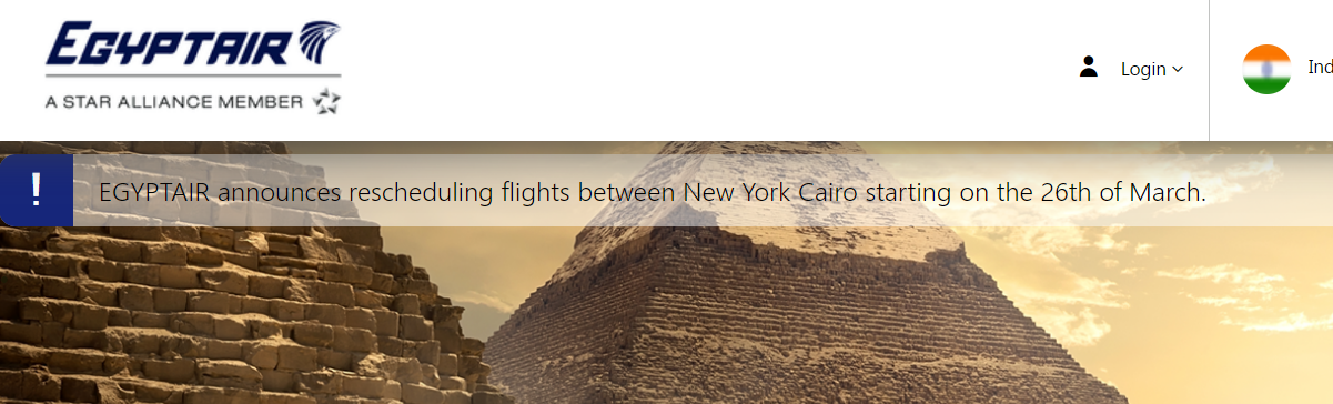 Egyptair login